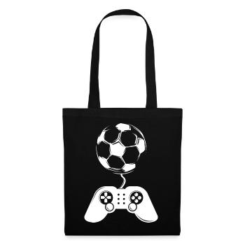 soccer soccer gaming gamer controller player - Tote Bag - black - Front