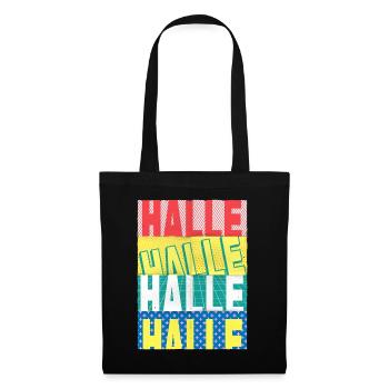 Halle Germany City Font Skyline Home - Tote Bag - black - Front
