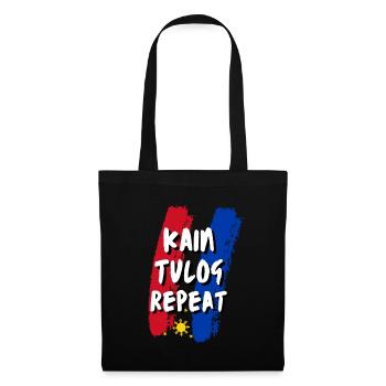 Cain Tulog Repeat Philippines Gift f. Filipino - Tote Bag - black - Front