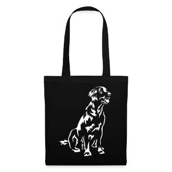 Flat-coated Retriever "Black Edition" - Tote Bag - black - Front