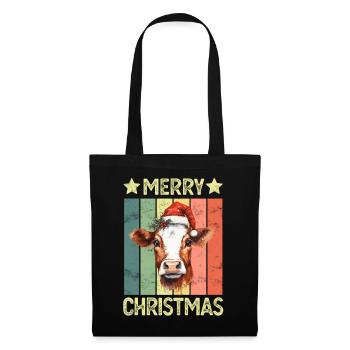 Cow Christmas - Tote Bag - black - Front