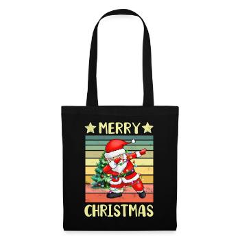 Dabbing Santa Claus Weihnachtsmann - Sac en tissu - noir - Devant