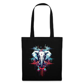 Designer Style Elephant - Tote Bag - black - Front