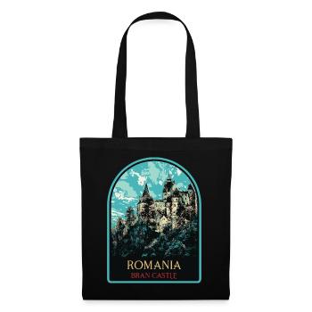 Explorez le mystère du château de Bran - Sac en tissu - noir - Devant