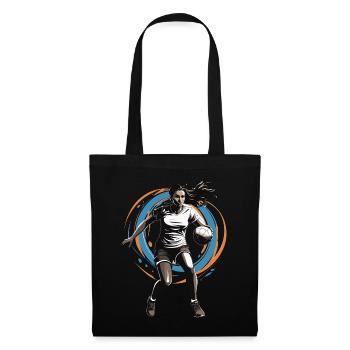 Handball player streetwear Iconic style - Tote Bag - black - Front