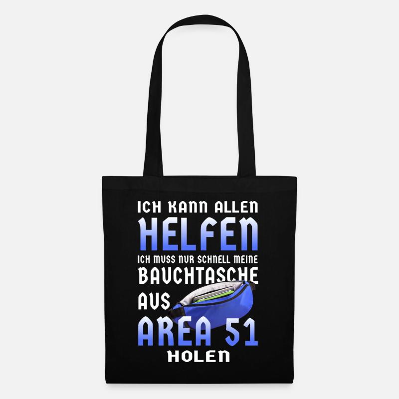 Meine Bauchtasche - Stoffbeutel - Schwarz