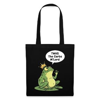 Regal Frog Carbohydrate King Design - Tote Bag - black - Front