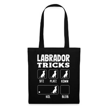 Astuces du Labrador - Sac en tissu - noir - Devant
