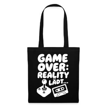Game Over Reality - Stoffbeutel - Schwarz - Vorne