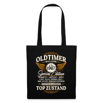 Vintage 1967 Vintage Retro Birthday Gift - Tote Bag - black - Front
