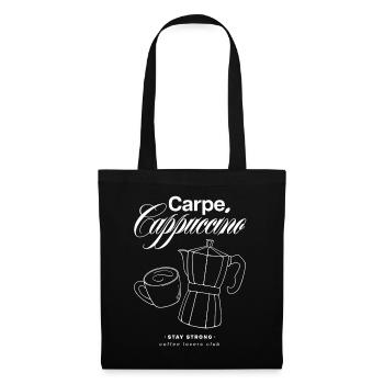 Carpe Cappuccino Design - Sac en tissu - noir - Devant