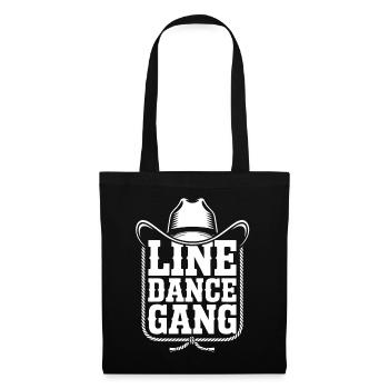 Bande de danse en ligne – Style cowboy - Sac en tissu - noir - Devant