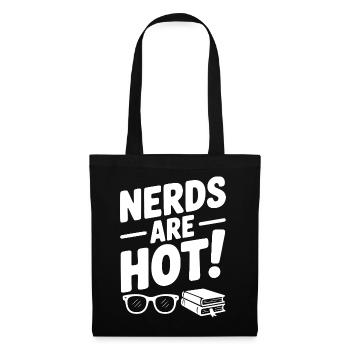 Les nerds sont chauds ! - Sac en tissu - noir - Devant