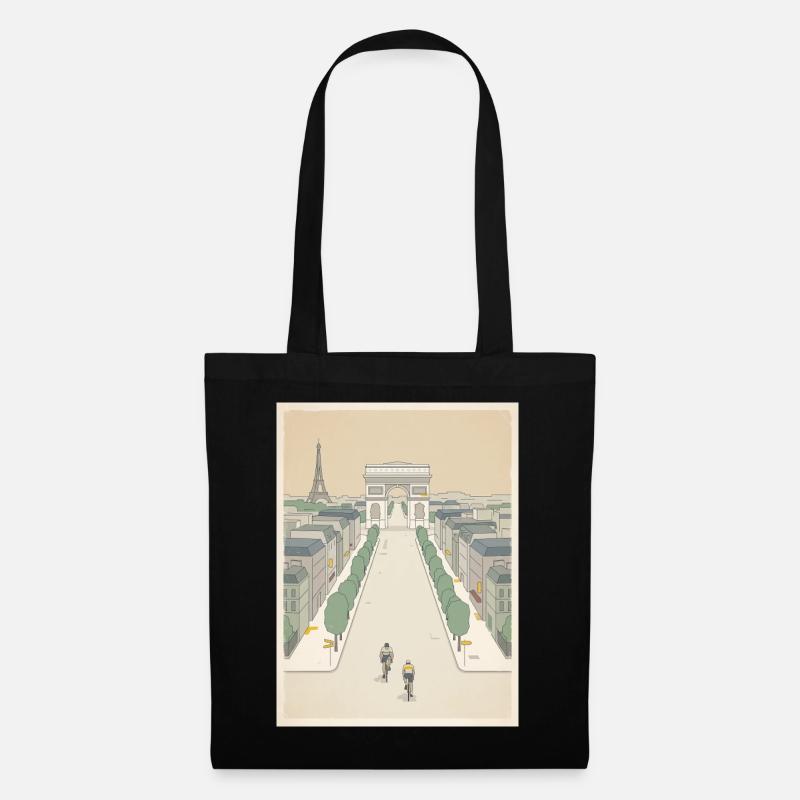 Paris Finish — Cycling Memory - Tote Bag - black