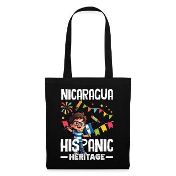 Fierté et Foyer du drapeau du Nicaragua - Sac en tissu - noir - Devant