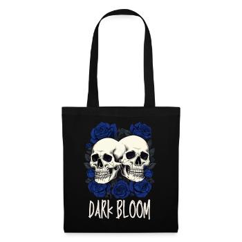 Dark Bloom – Gothic Skulls and Roses - Tote Bag - black - Front