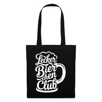 Lecker Bierchen Club - Stoffbeutel - Schwarz - Vorne