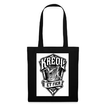 Kreol et Fier: Fierté et Combat 974 - Sac en tissu - noir - Devant