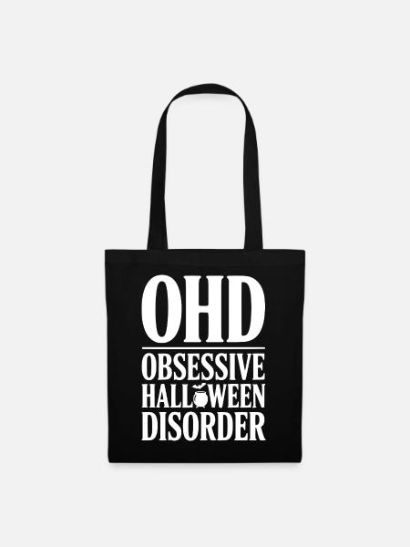 OHD Obsessive Halloween-Störung - Stoffbeutel - Schwarz
