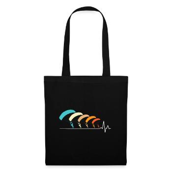 Skydiving Parachutists Parachute - Tote Bag - black - Front