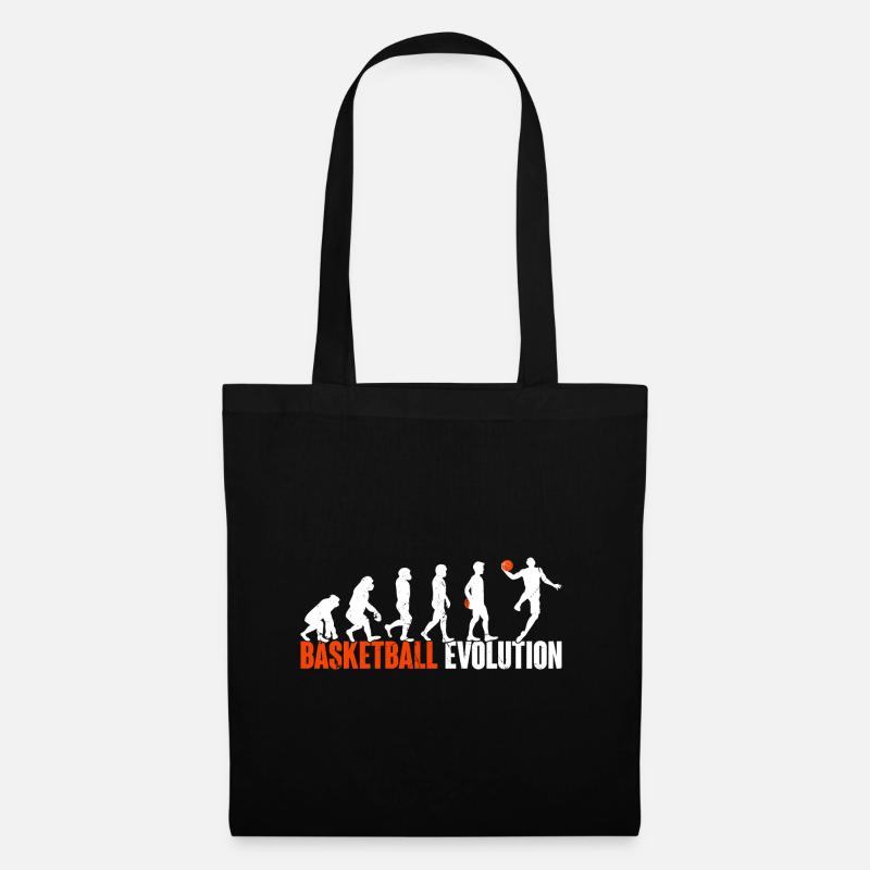 Basketball Basketballer Evolution - Stoffbeutel - Schwarz