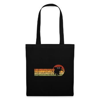 Eléphant éléphant pour enfants - Sac en tissu - noir - Devant