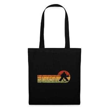 Ice hockey in retro or vintage style for children - Tote Bag - black - Front