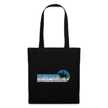Dressage Cavalier de dressage Cheval d’équitation - Sac en tissu - noir - Devant