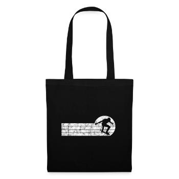 Skateboarder Skateboard Skater Skate Skateing - Sac en tissu - noir - Devant