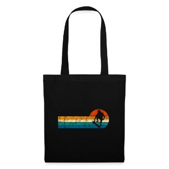 Skateboarder Skateboard Skater Skate Skateing - Sac en tissu - noir - Devant