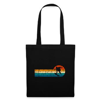 Skateboarder Skateboard Skater Skate Skateing - Sac en tissu - noir - Devant