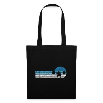 Musculation Bodybuilder GYM Fitnessstudio Retro - Sac en tissu - noir - Devant