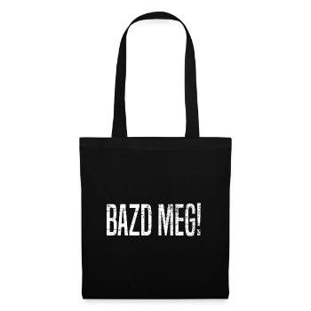 Bazd meg Ungarn Ungarisch Vintage - Stoffbeutel - Schwarz - Vorne