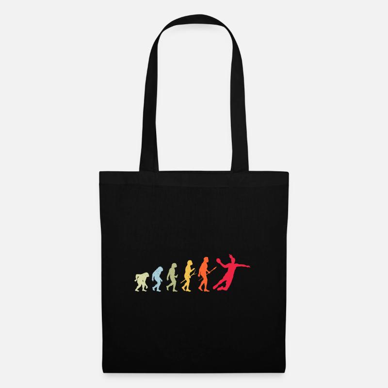 Handball Handballerin Frauen Handball Evolution - Stoffbeutel - Schwarz