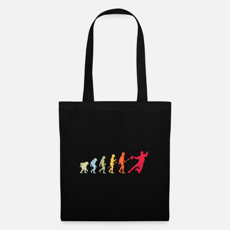 Évolution du handball - Sac en tissu - noir