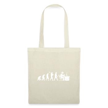 Gaming Gamer Evolution Geschenk - Stoffbeutel - Natur - Vorne