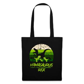 Mamasaurus Dinosaur 3 Kids Retro Vintage Gift - Sac en tissu - noir - Devant