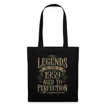 Né en 1959 Cadeau d’anniversaire Legends - Sac en tissu - noir - Devant