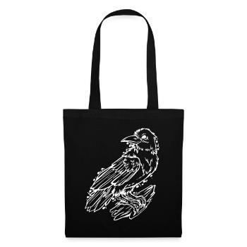 Cooler Rabe, tolles Geschenk Rabenfan - Stoffbeutel - Schwarz - Vorne