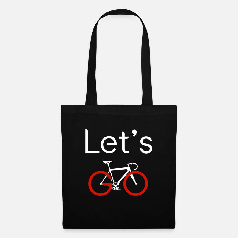 Let's GO - Stoffbeutel - Schwarz
