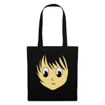 Anime Girlie Manga Girl femme 3c - Sac en tissu - noir - Devant