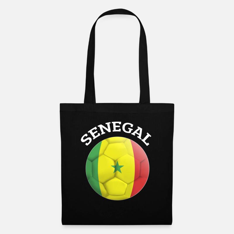 Senegal Afrika Geschenkidee - Stoffbeutel - Schwarz