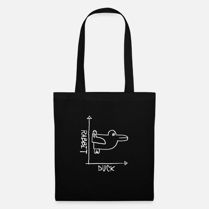 Rabbit Duck Ducks Duck - Tote Bag - black