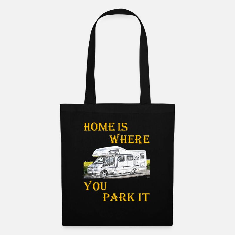 Home is where you park it 2 - Stoffbeutel - Schwarz