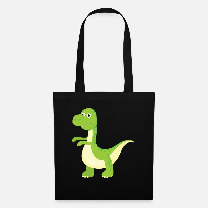 Dinosaurier - Stoffbeutel - Schwarz
