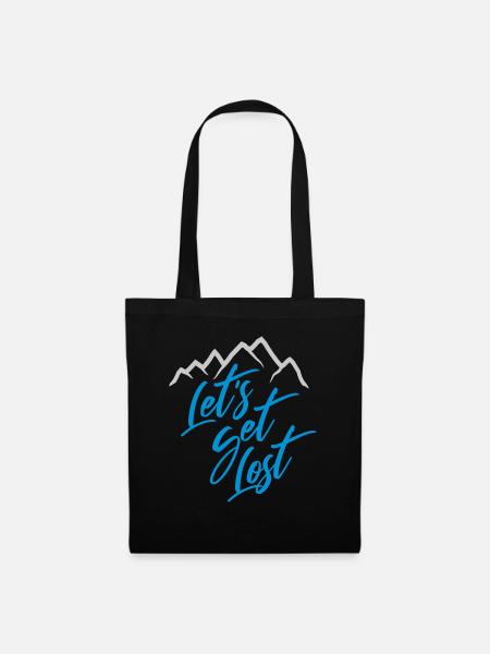 Lets Get Lost - Stoffbeutel - Schwarz