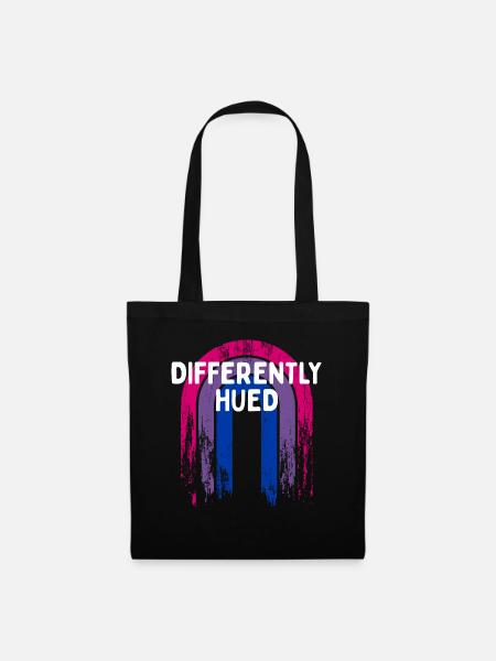 Differently Hued Bisexual LGBTQ Bi Pride - Stoffbeutel - Schwarz