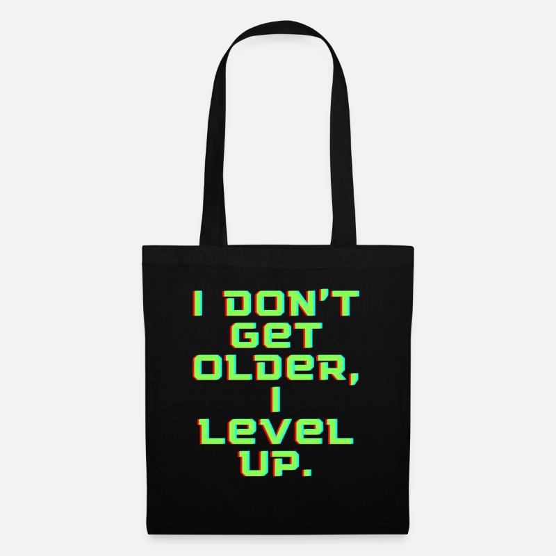 Level Up - Stoffbeutel - Schwarz