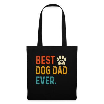 Jahrgang bester Hundepapa aller Zeiten, Hund Papa Geschenk - Stoffbeutel - Schwarz - Vorne