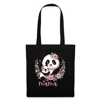 Panda Lover I Mama Panda And Cub Mother's Day - Tote Bag - black - Front